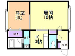 フォーサイトヒルズ 1LDKの間取図画像