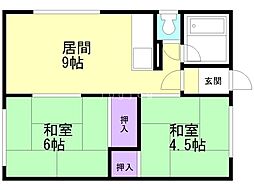 間取図画像 2LDK