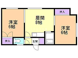 間取図画像 2LDK