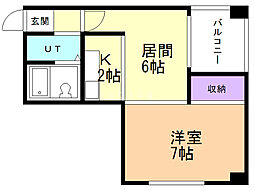 間取図画像 1LDK