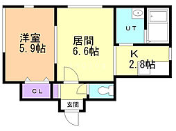 間取図画像 1LDK