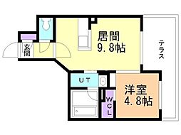 札幌市営東西線 菊水駅 徒歩6分 1階/-