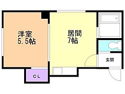 レジデンスかわなみ 2階