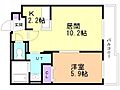 平岸リバーサイド5階5.9万円