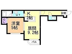 間取図画像 1LDK