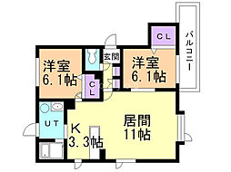 アムールアドニス 2階