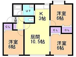 間取図画像 3LDK
