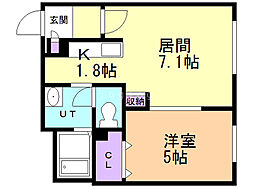 間取図画像 1LDK
