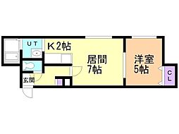間取図画像 1LDK