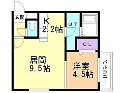 間取図画像 1LDK
