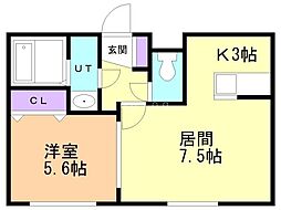 間取図画像 1LDK