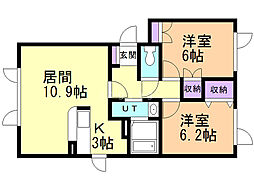 間取図画像 2LDK