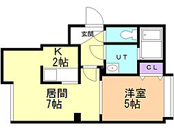 間取図画像 1LDK