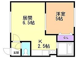 間取図画像 1LDK