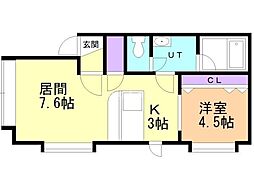 間取図画像 1LDK