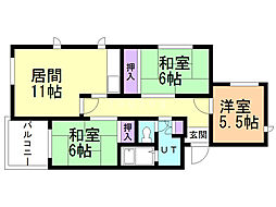 間取図画像 3LDK