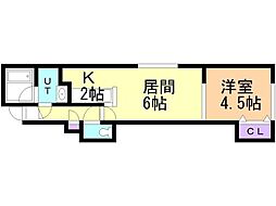 間取図画像 1DK