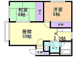 ファミーリェF 2LDKの間取図画像