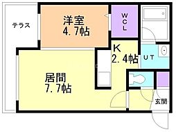 間取図画像 1LDK