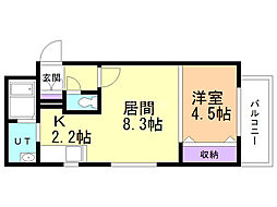 間取図画像 1LDK