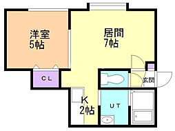 間取図画像 1LDK