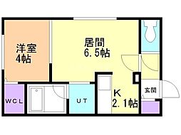 ネクステージ平岸2 1LDKの間取図画像