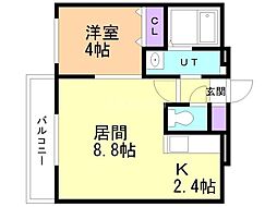Terredenord 1LDKの間取図画像