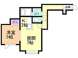 スタービレッジ 1LDKの間取図画像