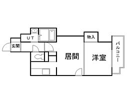 アルル1 1LDKの間取図画像