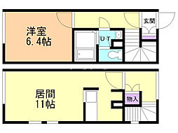 レオパレスヴィンデ 1LDKの間取図画像