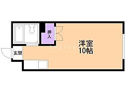 グランメール月寒 ワンルームの間取図画像