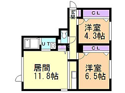 STARESTATE2 2LDKの間取図画像