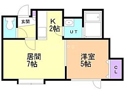 エミネンス 1LDKの間取図画像