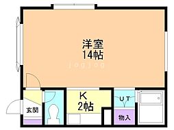 パーク311 1Kの間取図画像