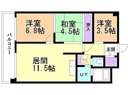 平岸ファースト 3LDKの間取図画像
