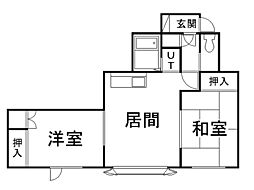 レジデンス平岸312 2LDKの間取図画像