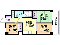 GSハイム平岸 3DKの間取図画像