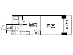 フラット・A 1DKの間取図画像