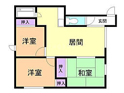 プリオル 3LDKの間取図画像