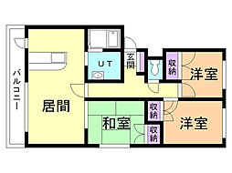 間取図画像 3LDK