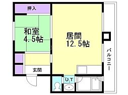 ビレッジハウス　栗山2号棟 1階/108