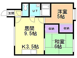 間取図画像 2LDK