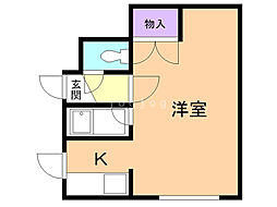 エトワール文京台 ワンルームの間取図画像