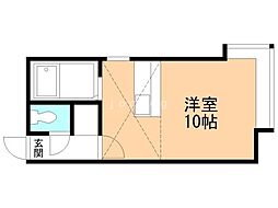 グリーンコートBM ワンルームの間取図画像