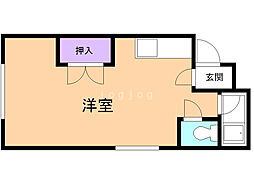 パークサイド78 ワンルームの間取図画像