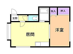 アイコーポ 1LDKの間取図画像