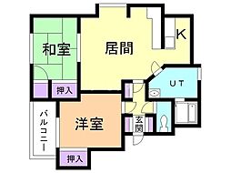 幸樹 2LDKの間取図画像