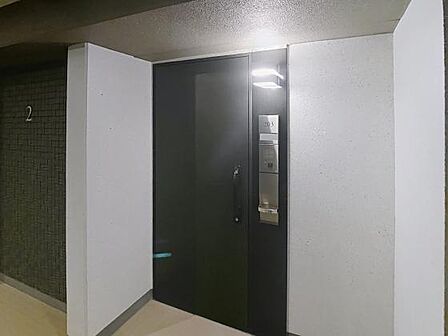 シックで高級感のある玄関ドア。