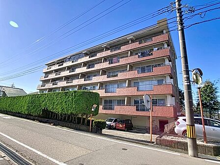 心地よい光が差し込む総戸数豊かなマンション。周辺は落ち着きのある閑静な住宅街。