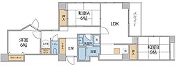 レジデンスヴィラ長町 3LDKの間取図画像